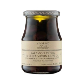 Navarino Icons Kalamon Olives in Extra Virgin Olive Oil, 360g