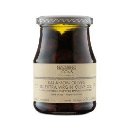 Navarino Icons Kalamon Olives in Extra Virgin Olive Oil, 360g