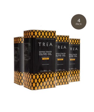 TREA Extra Virgin Olive Oil, 4L in metal tin - 4 pieces