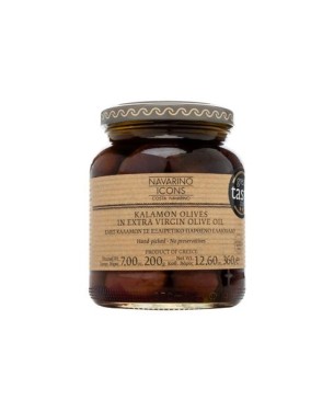Navarino Icons Kalamon Olives in Extra Virgin Olive Oil, 360g