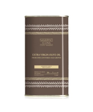 Navarino Icons Extra Virgin Olive Oil in metal tin, 1000ml