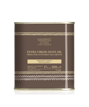 Navarino Icons  Extra Virgin Olive Oil, 500ml in metal tin