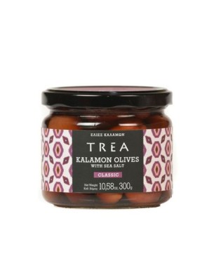 TREA Kalamon Olives with Sea Salt, 300g - 6 pieces
