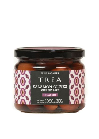 TREA Kalamon Olives with Sea Salt, 300g - 6 pieces
