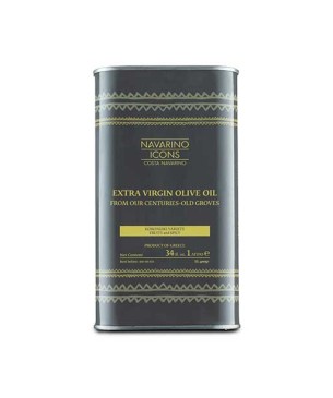 Navarino Icons Extra Virgin Olive Oil in metal tin, 1000ml