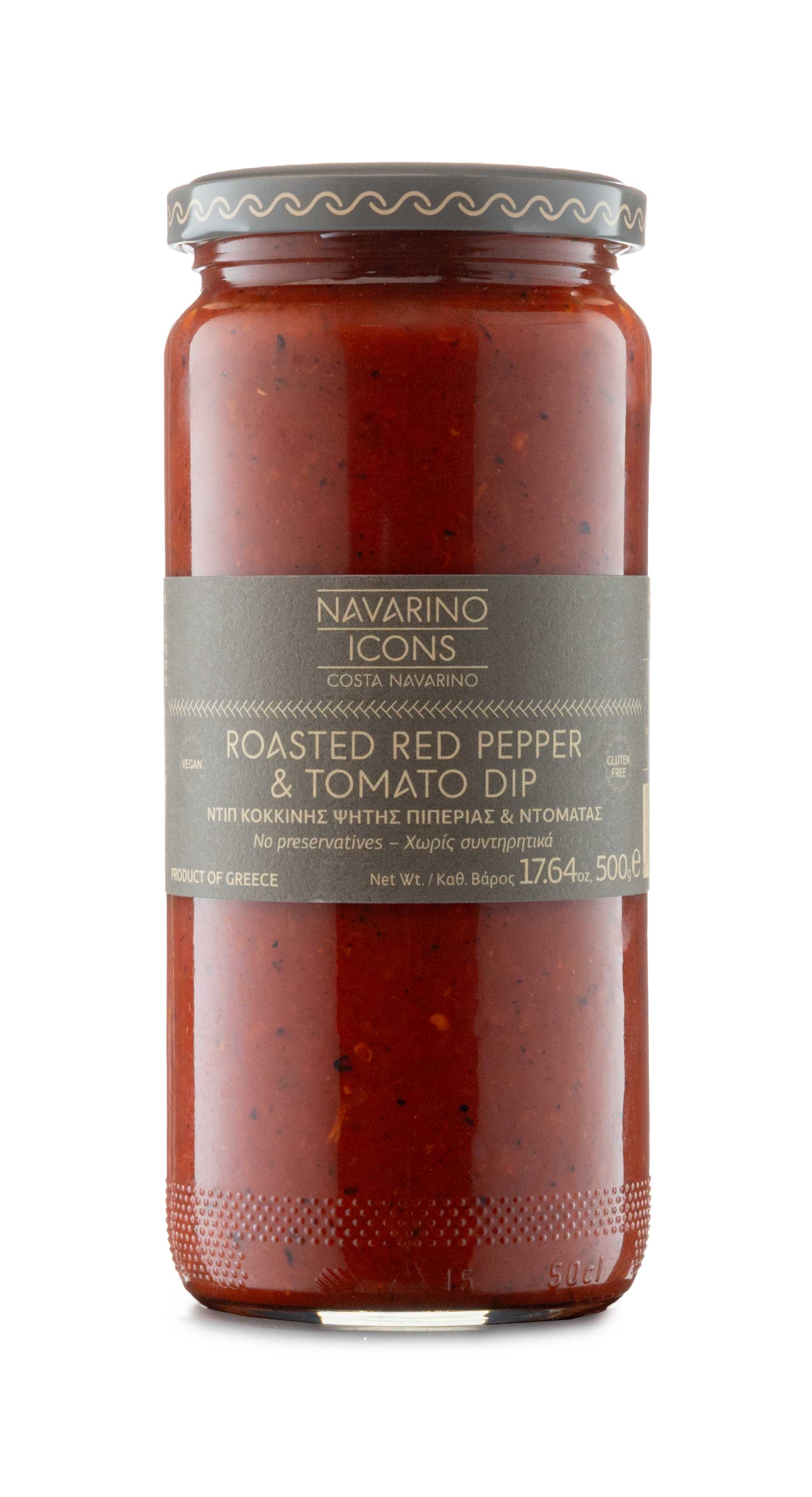 Navarino Icons Roasted Red Peppers & Tomato Dip, 500g